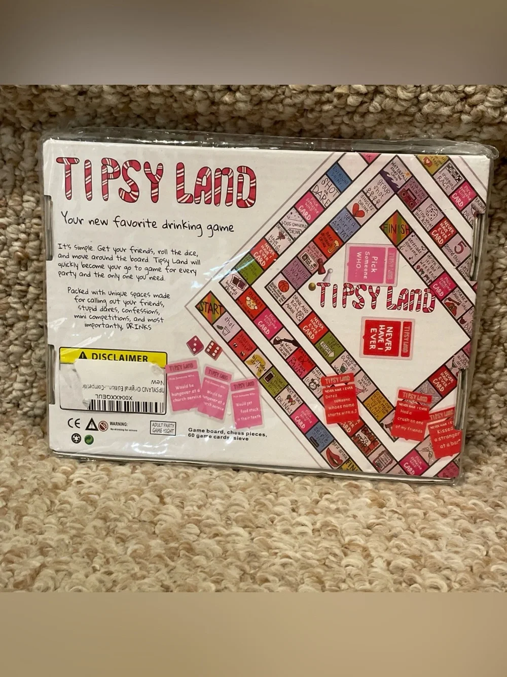TIPSYLAND Adult Board Game | Group Game for Game Nights, Parties and More - New
